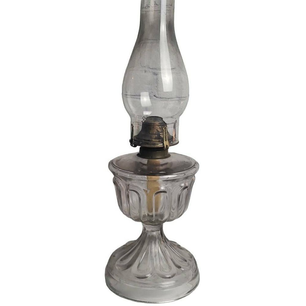 Vintage Queen Anne #2 Hurricane Glass Lamp
